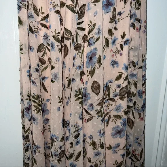 Tahari Maxi Dress Blushing Botanica Size 10P - Picture 7 of 9